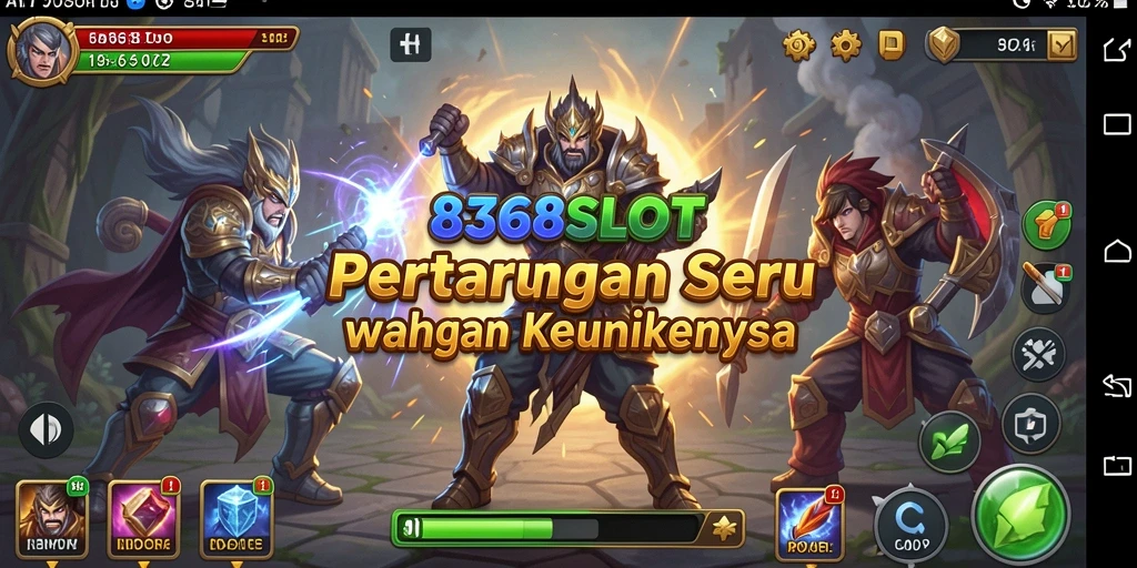 Tangkapan layar di 8368SLOT menampilkan aksi pertarungan yang mendebarkan.