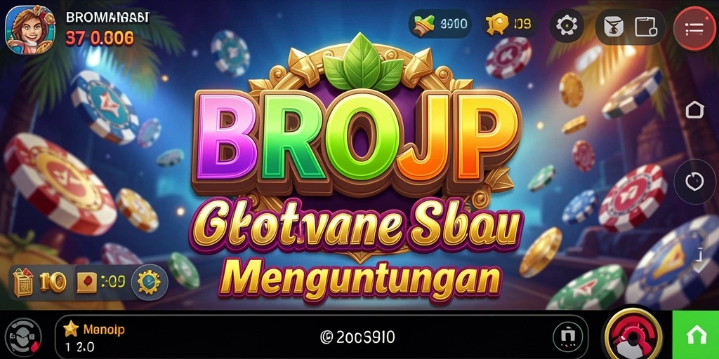 Tangkapan layar gameplay BROJP dengan grafik slot yang memukau.