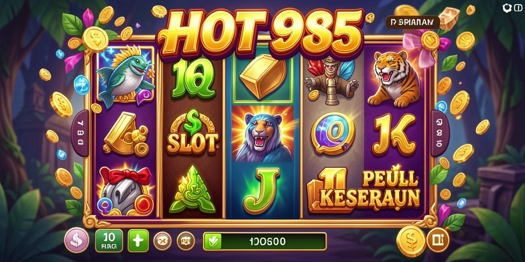 Tampilan menarik dari gameplay slot HOT985 yang seru.