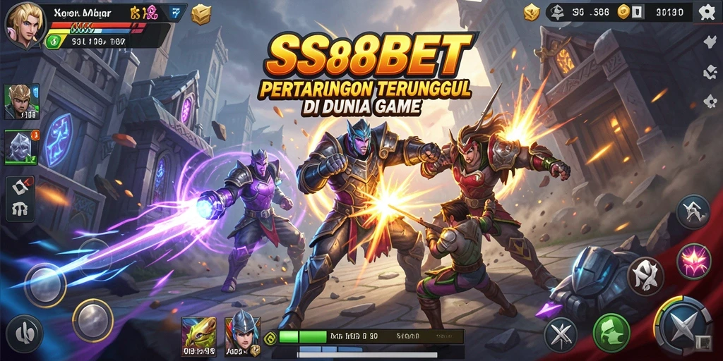 Tangkapan layar menampilkan aksi pertarungan seru SS88BET.