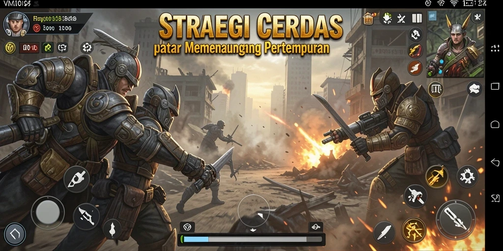 Gameplay seru dalam strategis pertempuran yang mendebarkan.
